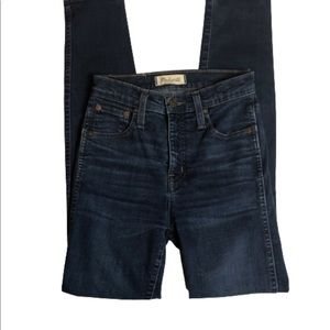Madewell 10” High Riser Skinny Skinny Dark Wash